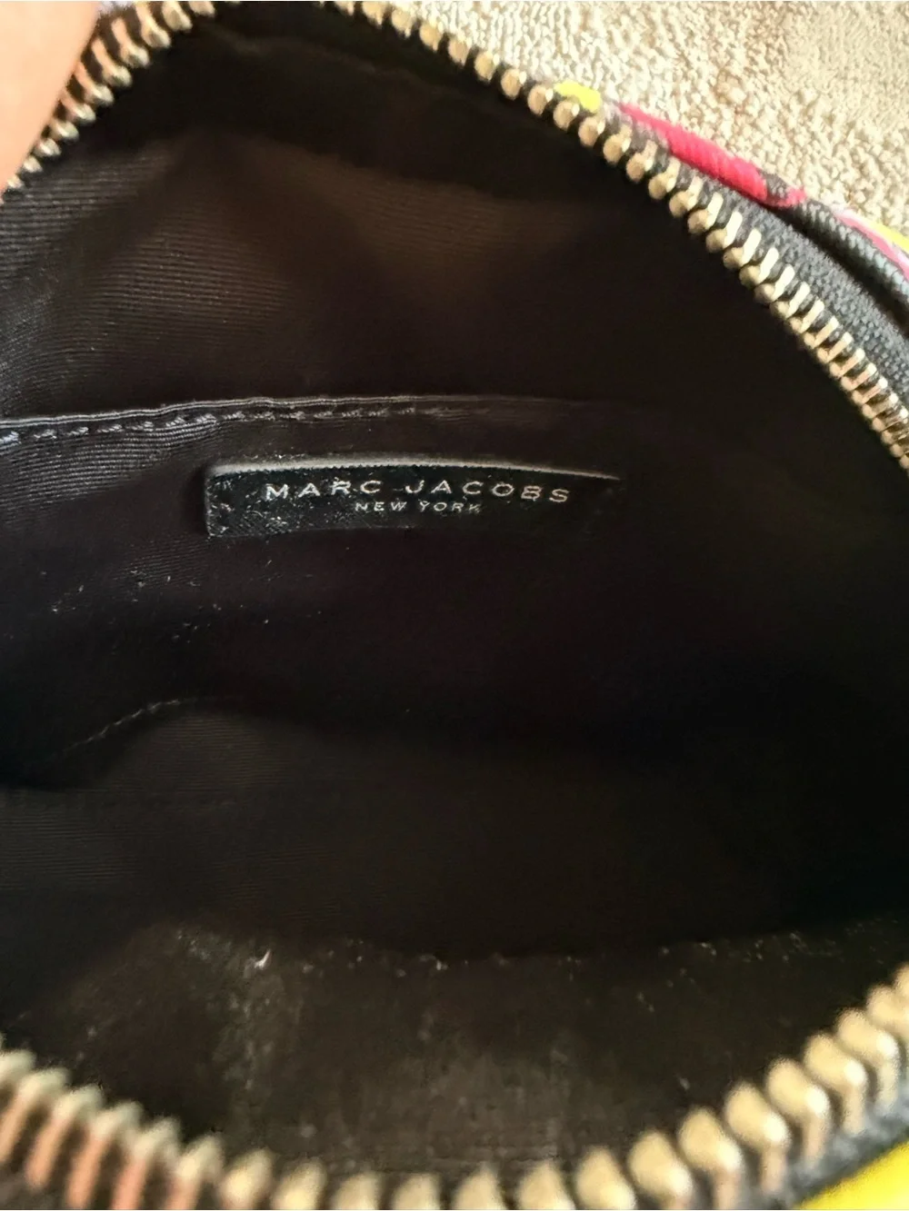 Marc Jacobs Floral Print Dome Bag – Pink, Black & Yellow- Missing Straps